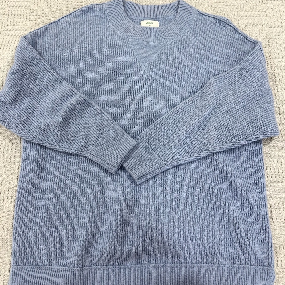 Aerie Blue Crewneck Sweater